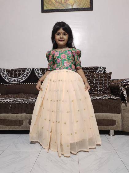 NEW LAUNCING KIDS GOWN Georgette Best wholesale clothing suppliers India